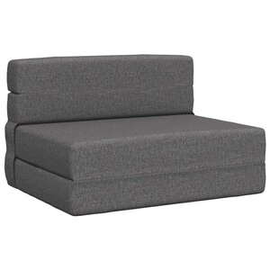 vidaXL Canapé-lit pliable Gris clair 70 x 80 x 60 cm Tissu