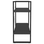 vidaXL Bibliothèque à 2 niveaux Gris 80x30x70 cm bois d'ingénierie