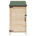 vidaXL Abri de jardin Naturel 59 x 56 x 113 5 cm Bois d'ingénierie