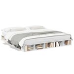 vidaXL Cadre de lit sans matelas blanc 180x200 cm