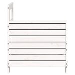 vidaXL Canapé de jardin accoudoir blanc 69x62x70 5 cm bois pin massif