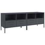 vidaXL Meubles TV 2 Pièces anthracite 68x39x50 5 cm acier