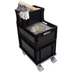 Pack and Move - Bac Gerbable - Charge 20 kg - 40 x 30 x 22 cm - Stockage  Rangement  Outils  Bricolage - Résistant - Réutilisable - 20L
