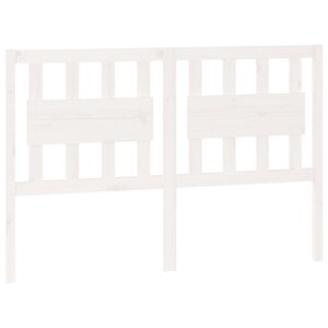 vidaXL Tête de lit blanc 140 5x4x100 cm bois massif de pin