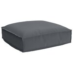 vidaXL Coussin de palette pour siège gris anthracite 50x50x12 cm en tissu Oxford.