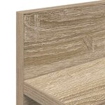 vidaXL Porte-manteau mural avec étagère Chêne sonoma 80 x 10.5 x 18 cm
