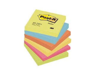 Notes énergiques 76 x 76 mm Couleurs Assorties Lot de 6 POST-IT