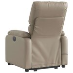 vidaXL Fauteuil inclinable de massage électrique cappuccino similicuir