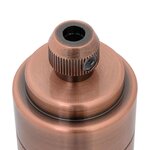 vidaXL Douilles de lampe 2 Pièces bronze rouge E27