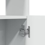 vidaXL Buffet haut blanc 63x33x100 cm bois d'ingénierie