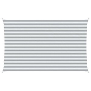 vidaXL Voile d'ombre Gris clair et blanc 8 x 5 m
