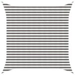 vidaXL Voile d'ombre Gris clair et blanc 3 x 3 m HDPE