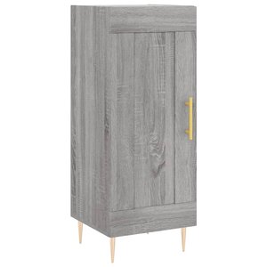 vidaXL Buffet Sonoma gris 34 5x34x90 cm Bois d'ingénierie