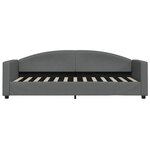 vidaXL Lit de jour avec matelas gris foncé 80x200 cm tissu