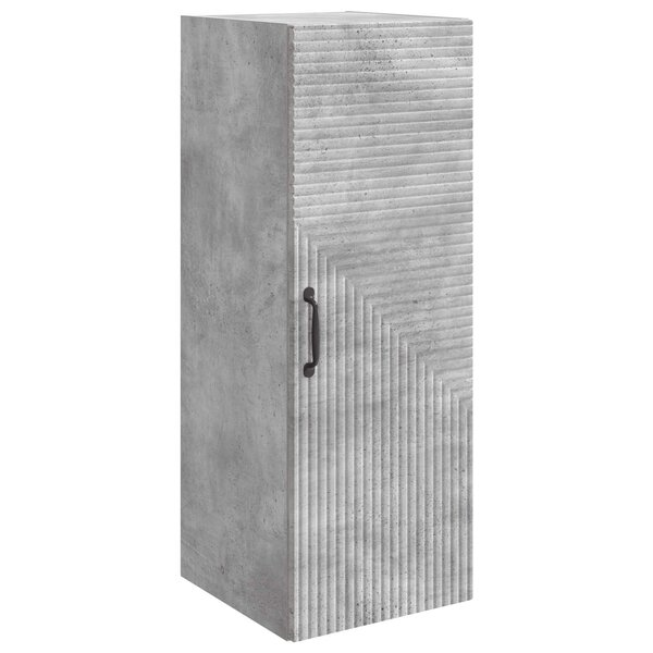vidaXL Armoire Murale Gris béton 33 x 34 5 x 90 cm Bois d'ingénierie