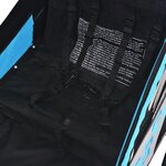 vidaXL Remorque de vélo gris et bleu 30 kg