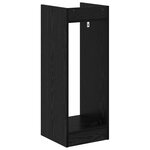 vidaXL Support de Plante 2 pièces Chêne noir 30 x 30 x 80 cm