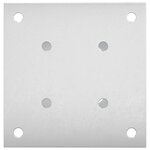 vidaXL Ancre ronde au sol 4 Pièces Argenté 15 x 15 x 15 cm métal