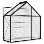 vidaXL Serre Anthracite Aluminium 1 33 m²