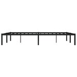 vidaXL Cadre de lit métal sans matelas noir 160x200 cm