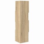 vidaXL Meuble d'angle Blanc 25 5x25x102cm Bois d'ingénierie