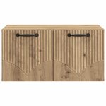 vidaXL Meuble TV mural 59 5 x 41 x 30 cm Chêne artisanal