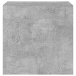 vidaXL Meubles TV muraux et lumières LED 2Pièces gris béton 40 5x35x40 cm