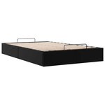 vidaXL Cadre de lit ottoman sans matelas noir 120x190 cm similicuir