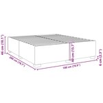 vidaXL Cadre de lit sans matelas blanc 180x200 cm similicuir