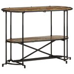 vidaXL Table console 110x42x76 cm bois massif de récupération