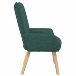 vidaXL fauteuil Vert foncé 63 x 67 x 94 cm Tissu Sherpa