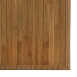 vidaXL Tapis rectangulaire marron 60x400 cm bambou