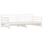 vidaXL Lit de jour et lit gigogne sans matelas 90x200 cm bois massif