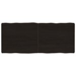 vidaXL Dessus de table bois massif traité bordure assortie