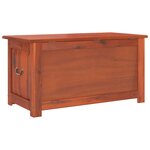vidaXL Coffre de rangement avec couvercle marron bois massif d'acacia