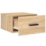 vidaXL Tables de chevet murales 2 Pièces chêne sonoma 35x35x20 cm