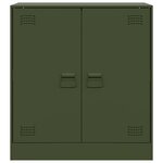 vidaXL Buffet vert olive 67x39x73 cm acier
