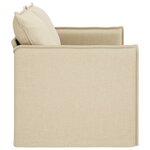 vidaXL Canapé Crème 156 x 82 x 85 cm tissu