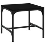 vidaXL Tables d'appoint 2 Pièces Noir 40x40x35 cm Bois d'ingénierie