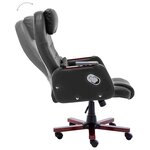 Chaise fauteuil siège de bureau informatique étude de massage similicuir noir 02_0024017
