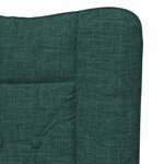 vidaXL fauteuil Vert foncé 63 x 67 x 94 cm Tissu Sherpa