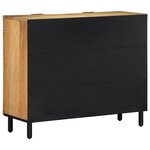 vidaXL Buffet marron 90x33x75 cm bois massif de manguier