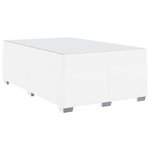 vidaXL Cadre de lit Blanc 120 x 190 cm Faux cuir