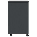 vidaXL Armoire roulante avec tiroirs MOSS gris bois de pin solide