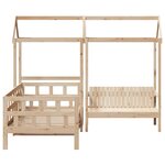 vidaXL Ensemble de lit de jour avec toit 90x190 cm bois de pin massif