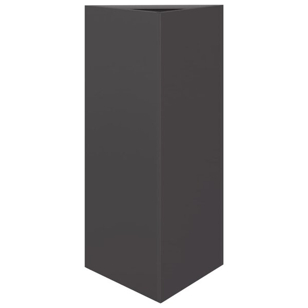 vidaXL Jardinière noir triangulaire 40x34 5x70 cm acier