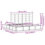 vidaXL Lit avec rangement relevable  marron ciré  180 x 200 cm  en bois de pin massif