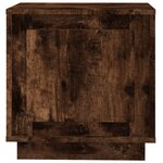 vidaXL Table de chevet chêne fumé 44x35x45 cm bois d'ingénierie