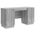 vidaXL Bureau Sonoma gris 142 5 x 50 x 75 cm Bois d'ingénierie