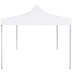 vidaXL Tente réception pliable professionnelle 2x2 m Acier Blanc